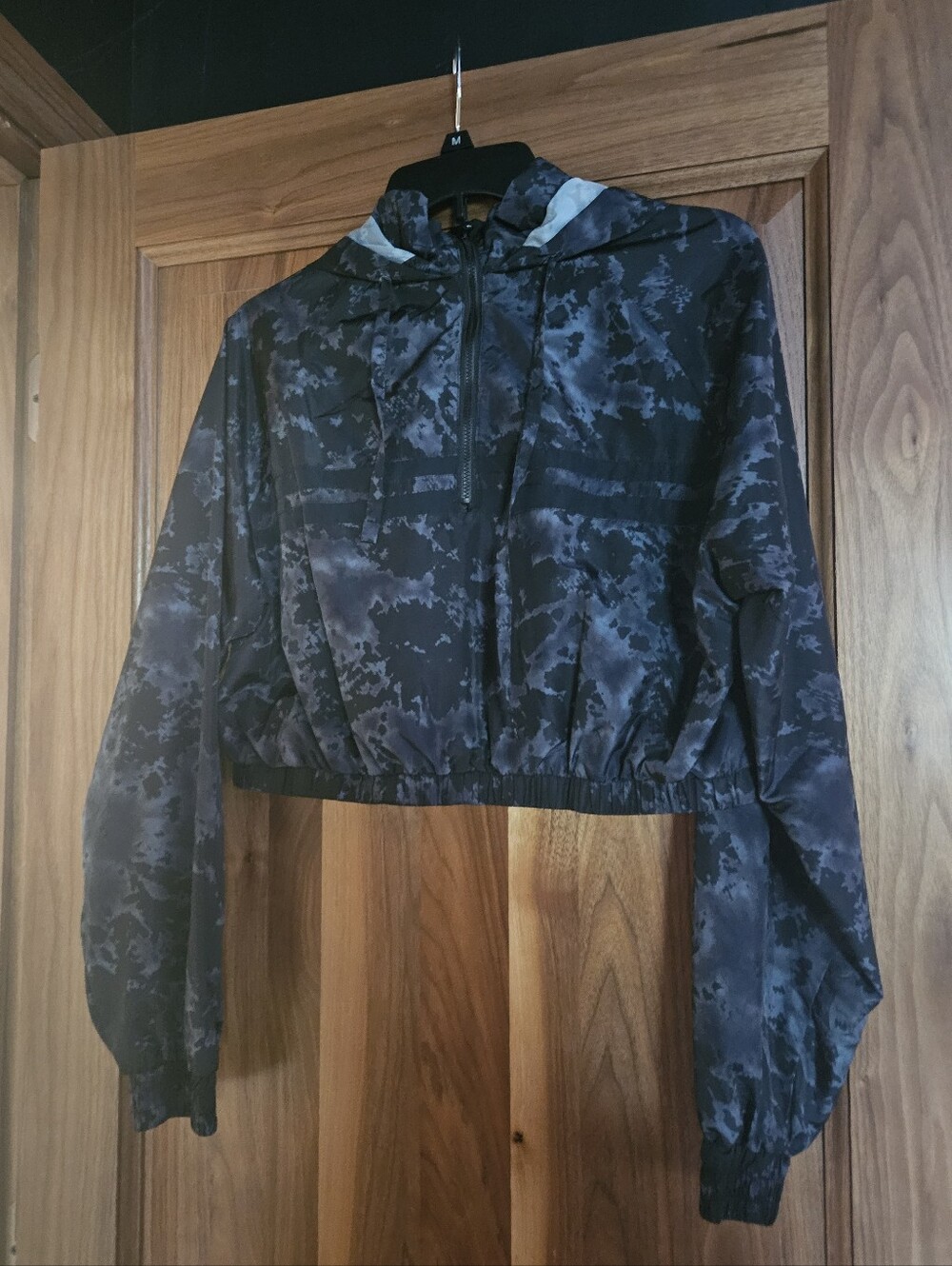Womens Forever 21 Windbreaker Quarter Zip Hoodie